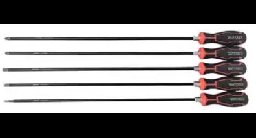 5-delige set schroevendraaiers met lange reikwijdte XXL-XXL sleuf schroevendraaier