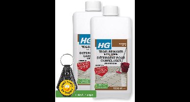 HG tegel extreem krachtreiniger Verwijdert echte probleemvervuilingen - 2 Stuks - inclusief sleutelhanger