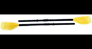 Intex plastic opblaasboot peddels - 122 cm - bootje varen - water speelgoed