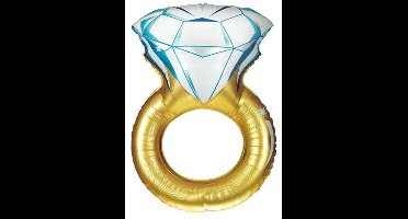 Folieballon Huwelijk - Trouwring - 94 cm - Helium- en Luchtvulling