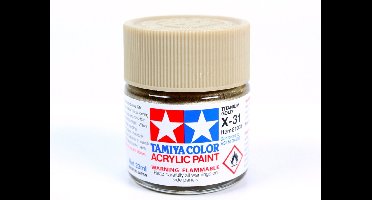 Tamiya Hobbyverf Acrylverf - X-31 Titanium Gold - Gloss - Acryl - 23ml Verf potje - 23 ml