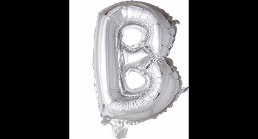 Wefiesta Folieballon Letter B 41 Cm Zilver