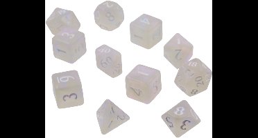 Eclipse 11 Dice Set: Arctic White