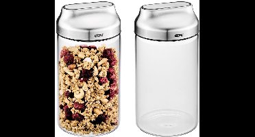 GEFU KIPPO Set van 2 voorraadbussen 1000ml