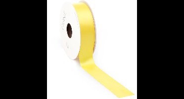 Helder Geel Satijnlint| zeer luxe kwaliteit |25 mm / 25 mtr.