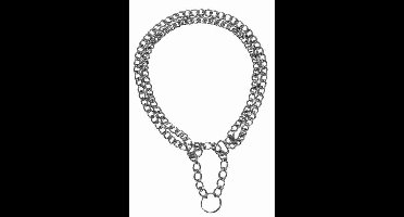 TRIXIE HALSBAND HOND HALF-SLIP KETTING MET 2 RIJEN