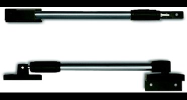 Raamuitzetter - Zwart - Zamac - Merkloos - Dulimex DX telescopische 325 - 460 mm, zwart-RVS finish