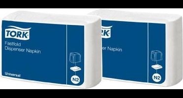 Tork - Navulverpakking dispenserservet - 1-laags fastfold - 600 stuks - Wit