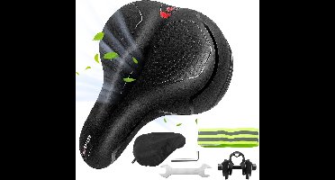 Fietszadel Heren - Zadel Dames - Ergonomisch - Waterdicht - Zwart