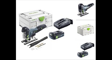 Festool CARVEX PSC 420-Basic accu-pendelzaag 18 V 120 mm borstelloos + 1x accu 3,0 Ah + oplader + Systainer