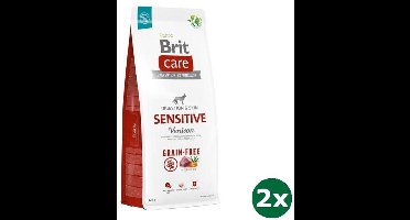 2x12 kg Brit care sensitive grainfree hondenvoer