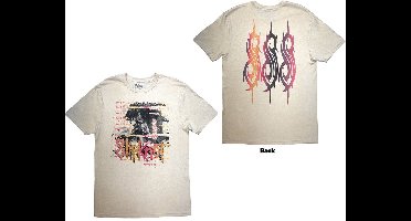 Slipknot - 25th Anniversary Inlay Heren T-shirt - S - Creme