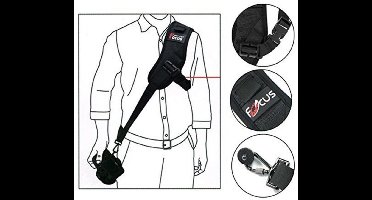 Focus® Verstelbare Camera Strap - Schouderriem – Draagriem – Riem – Camerariemen - Camera Schouderband voor Digitale en Spiegelreflex Camera