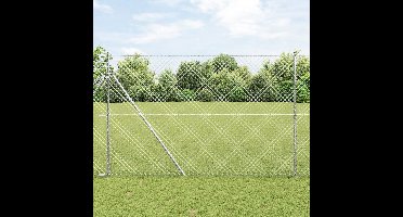 vidaXL - Kettinglinkheining - Zilver