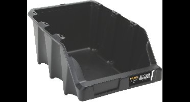 Perel Stapelbak, stapelbaar, kunststof, 217 x 360 x 155 mm, zwart