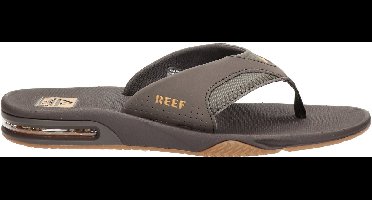 Reef Fanningbrown/Gum Heren Slippers - Zwart/Bruin - Maat 44