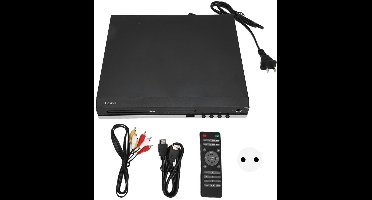 Zylo® DVD Speler met HDMI - Externe Dvd Speler - Blu Ray Spelers - Zwart - 25cm x 25cm x 6cm