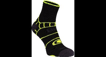 Avento Wielrensokken met Climayarn - Zwart/Fluorgeel - 35-38