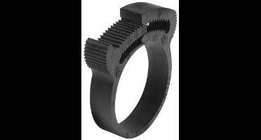 Slangklem kunststof zwart 6 mm 5 stuks Deltafix