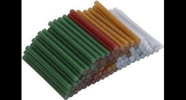 Creativ Company Lijmpistool Vullingen Glitter Mini Kerst, l: 10cm d: 7mm 100 stuks