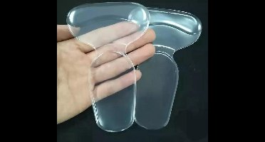 New Age Devi - Set van 2 paar siliconen hielbeschermers transparante inlegzolen one size