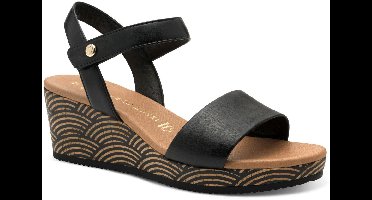 Marco Tozzi Dames Sandaal 2-28326-44 001 F-breedte Maat: 38 EU