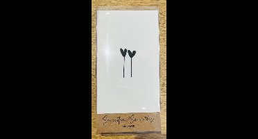 Servetten Hartjes. 2 pakjes van 15 stuks