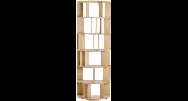 Light & Living - Wandkast LIMPYA - 76x37x212cm - Bruin