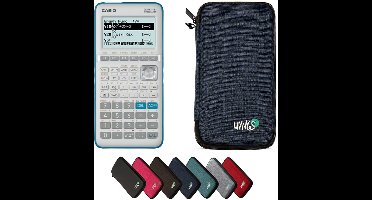 Casio Graph 35+E II incl. WYNGS Beschermhoes Blauw - Grafische Rekenmachine - Basis Pakket