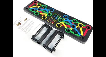 push up bord - opdruksteunen - opvouwbaar - fitness set - push up board - push up grips
