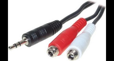 S-Impuls 3,5mm Jack stereo audio splitter met kleurmarkering - 0,20 meter