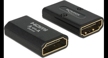 Compact HDMI (v) - HDMI (v) koppelstuk / metalen behuizing - versie 1.4 (4K 30Hz)