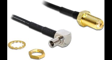 DeLOCK SMA (v) - TS9 (m) kabel - haaks - 0,15 meter