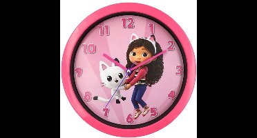 Accutime wandklok Gabby's Dollhouse - kinderdecoratie multicolor.