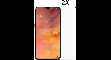 Ntech 2Pack Screenprotector Geschikt voor Samsung Galaxy M10 Screenprotector Tempered Glass