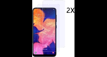 Ntech 2 Stuks Screenprotector Tempered Glass voor Screenprotector Geschikt voor Samsung Galaxy A10