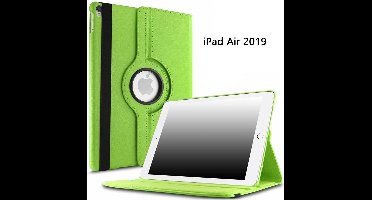 Ntech Hoes geschikt voor Apple iPad iPad Air (2019) 10.5 Draaibare Hoes - Groen