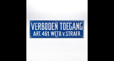 Bord verboden toegang PVC (Prijs per 2 stuks)
