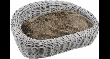 Flamingo dierenmand wilgen luxe - 60 cm