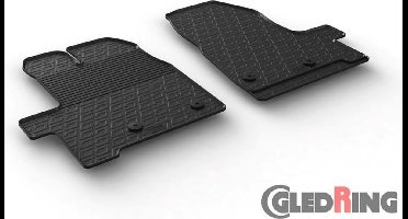 Gledring Rubbermatten passend voor Ford Transit Custom Furgon/Kombi Furgon/Kombi 2018- (Handgeschakeld) (G profiel 2-delig + montageclips)