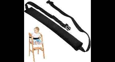 Verstelbare kinderstoel veiligheidsgordel voor kinderstoelen - zwart
