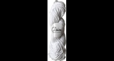 byClaire chunky cotton 001 white - Haakgaren / Breigaren