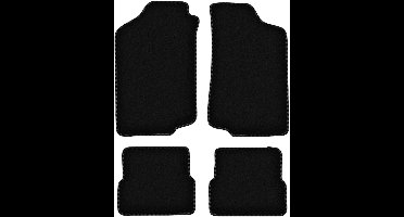 BASIC zwarte veloursmatten voor: Volkswagen Jetta II sedan (1984-1992)