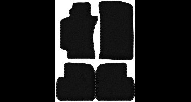 BASIC zwarte veloursmatten voor: Toyota Avensis I T22 sedan, stationwagen, liftback, hatchback (1997-2003)