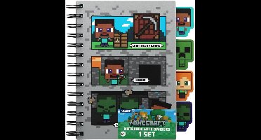Paladone Products Minecraft Notebook met Dividers Kuromi Fluffy Stationery