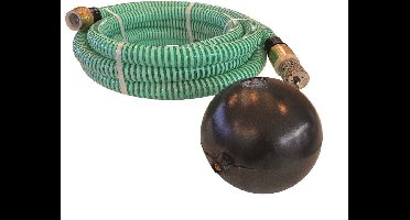 Deltaline | Hi-Flow 1" Aanzuigkit – 7 Meter Transparante PVC Spiraalslang met Messing Terugslagklep, Filter, Clip en Bal – Geschikt voor Pompen