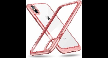 ESR iPhone 8 bumper met transparant achterkant roze goud