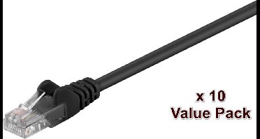 Microconnect V-UTP502SVP netwerkkabel 2 m Cat5e U/UTP (UTP) Zwart