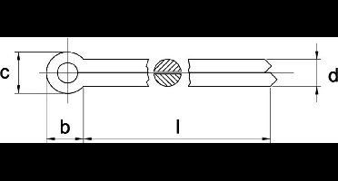 Splitpen 4x20mm Verzinkt DIN94 - 500 stuks