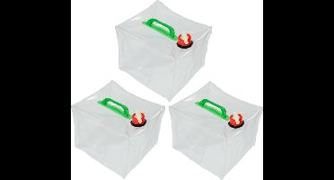 Benson Waterzak - 3x - opvouwbaar - 10 L - Kunststof - met kraantje - Jerrycan